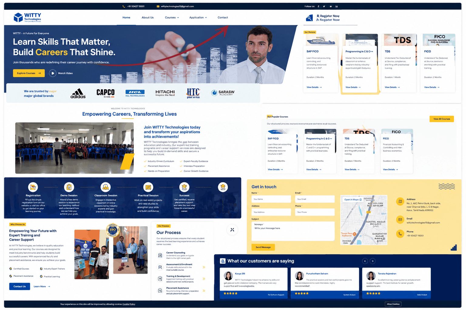 Admin dashboard developed to provide a real-time overview of leads, enquiries, portfolio updates, and website activity